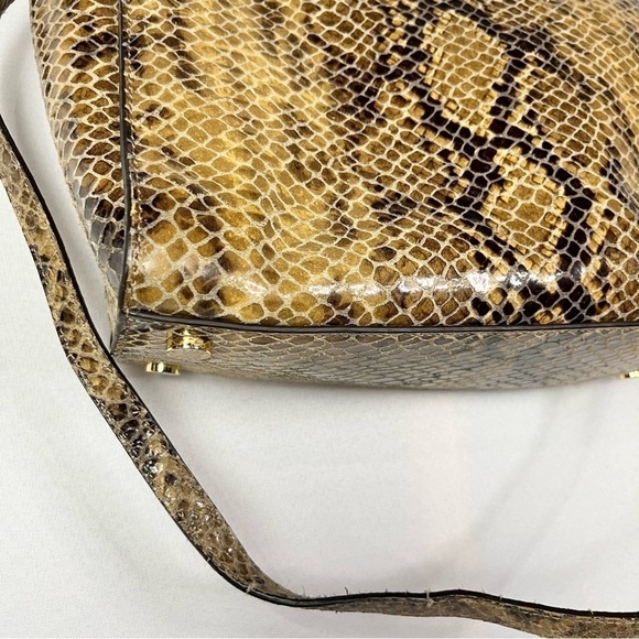 Michael Kors Python Selma Leather Satchel - Picture 5 of 9
